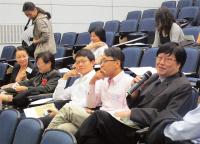Prof. David Wan (1st from right) speaks at the seminar
